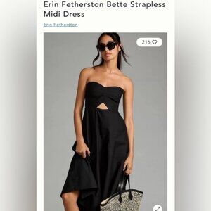 Erin Featherston Bette strapless midi dress